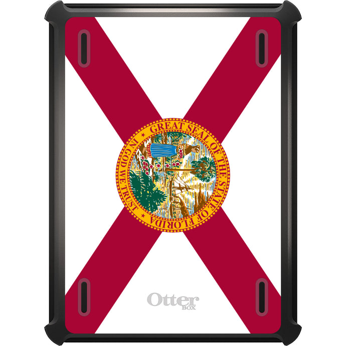 DistinctInk™ OtterBox Defender Series Case for Apple iPad / iPad Pro / iPad Air / iPad Mini - Florida State Flag