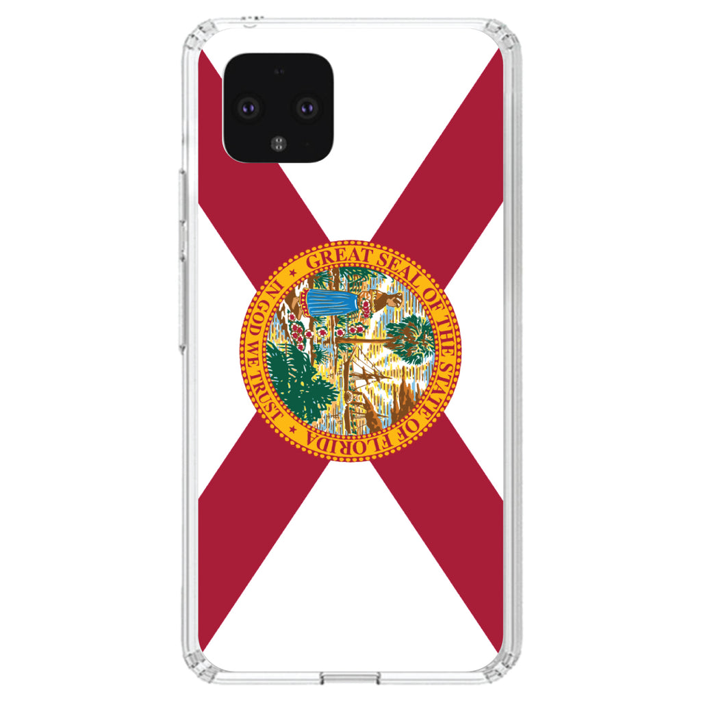 Florida State Flag Clear Shockproof iPhone Case, view 24