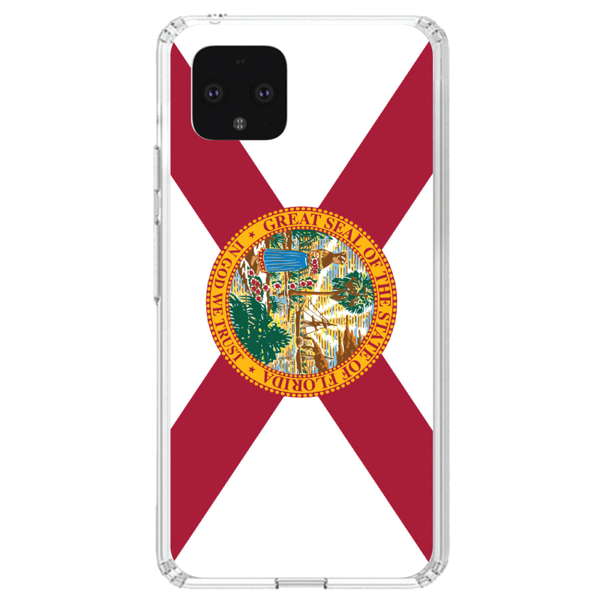 Florida State Flag Clear Shockproof iPhone Case, view 24