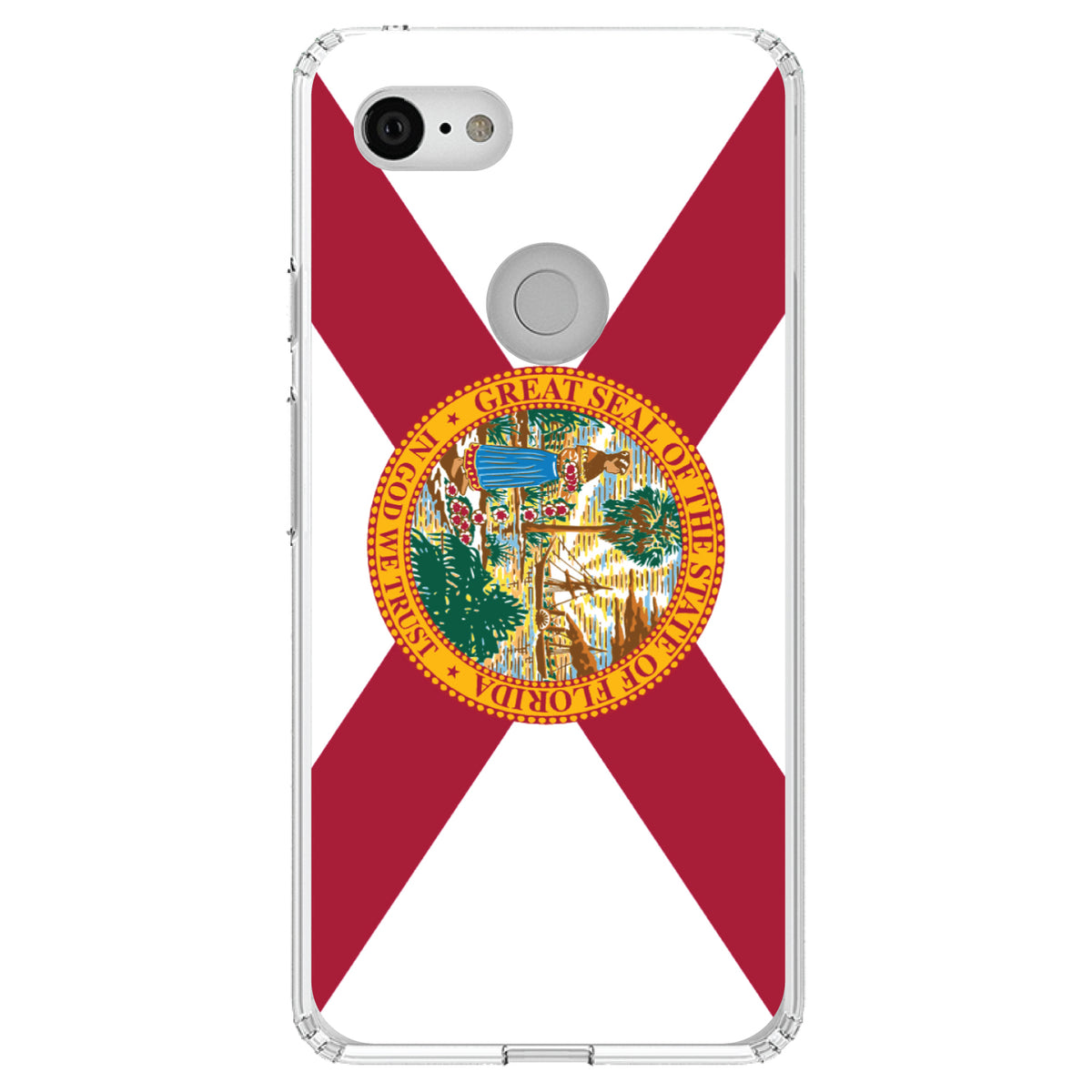 Florida State Flag Clear Shockproof iPhone Case, view 22