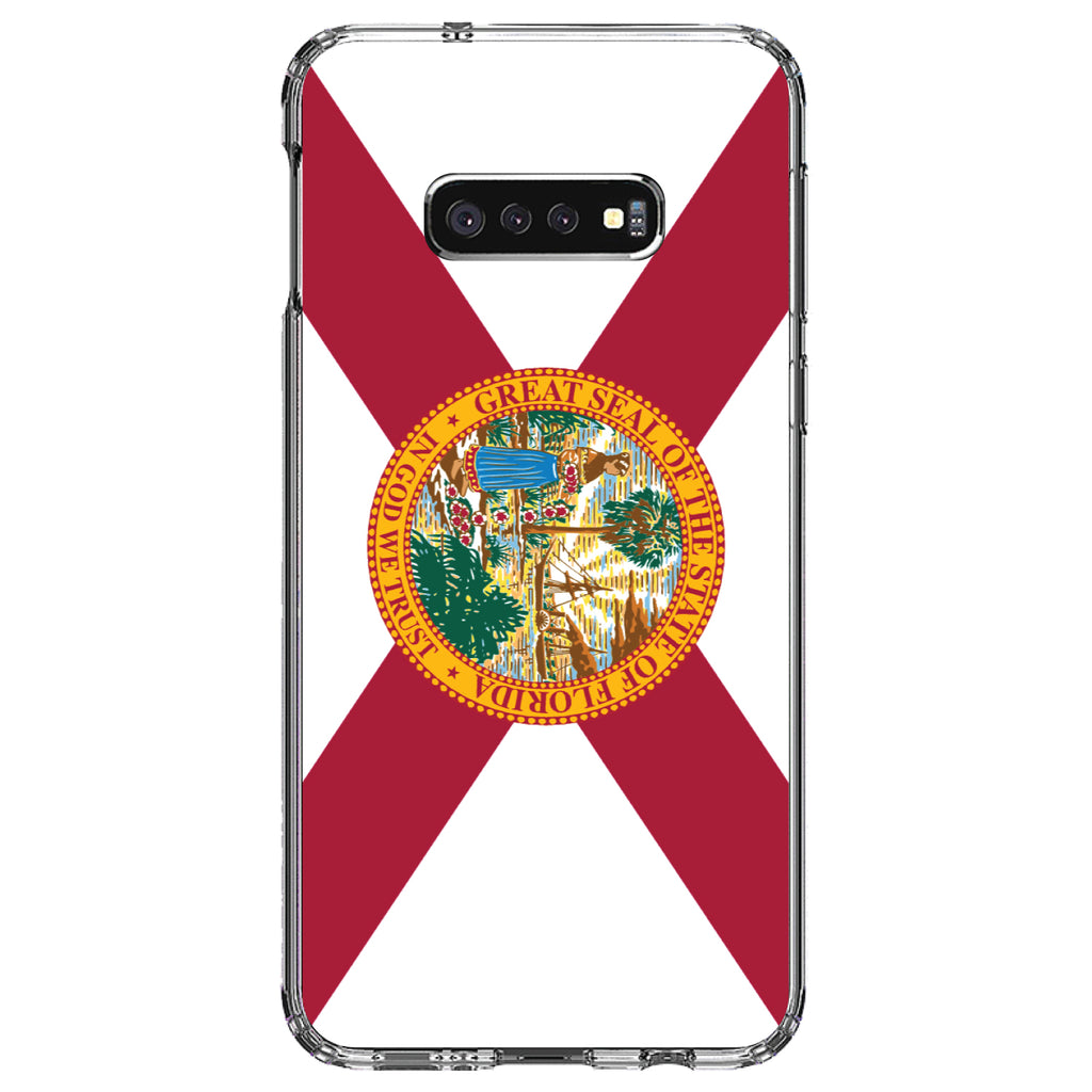 Florida State Flag Clear Shockproof iPhone Case, view 18