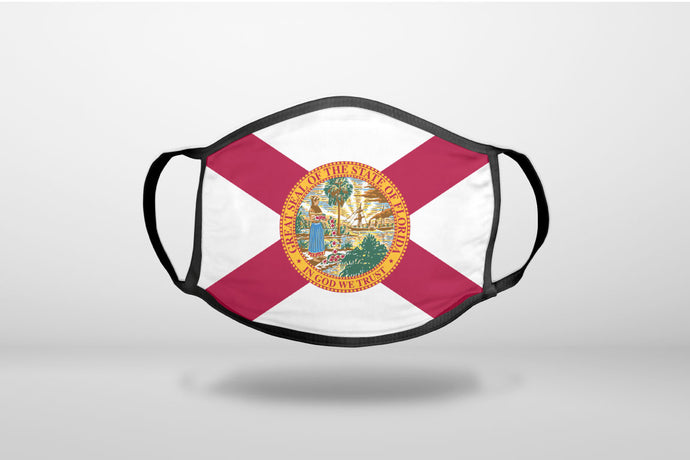Florida State Flag - 3-Ply Reusable Soft Face Mask Covering, Unisex, Cotton Inner Layer
