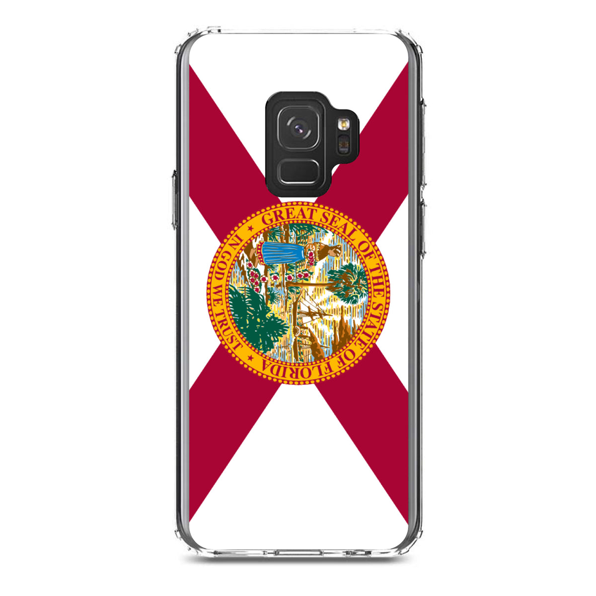 Florida State Flag Clear Shockproof iPhone Case, view 19