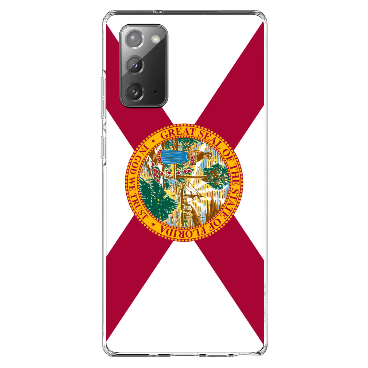 Florida State Flag Clear Shockproof iPhone Case, view 7