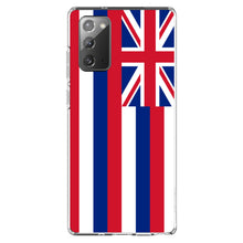 DistinctInk® Clear Shockproof Hybrid Case for Apple iPhone / Samsung Galaxy / Google Pixel - Hawaii State Flag