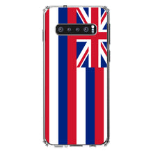 DistinctInk® Clear Shockproof Hybrid Case for Apple iPhone / Samsung Galaxy / Google Pixel - Hawaii State Flag