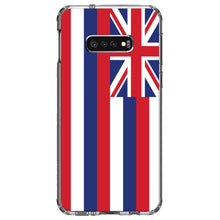 DistinctInk® Clear Shockproof Hybrid Case for Apple iPhone / Samsung Galaxy / Google Pixel - Hawaii State Flag