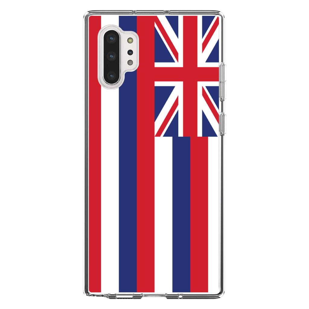 Hawaii State Flag Clear Shockproof iPhone Case, view 10