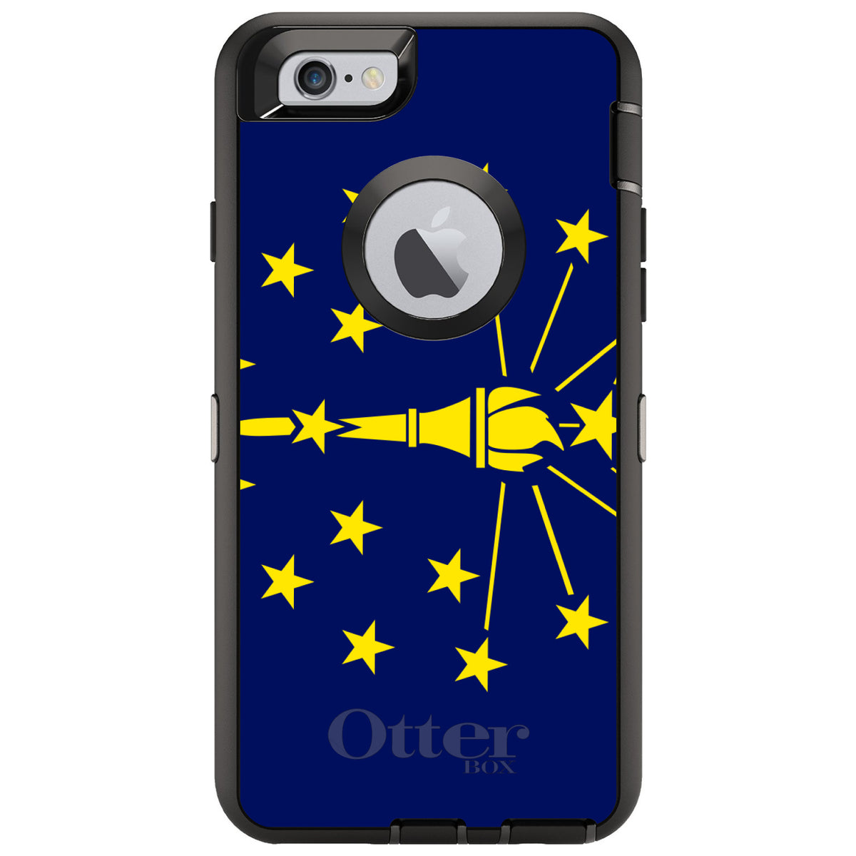 Indiana State Flag OtterBox Defender Case for iPhone & Galaxy, view 4