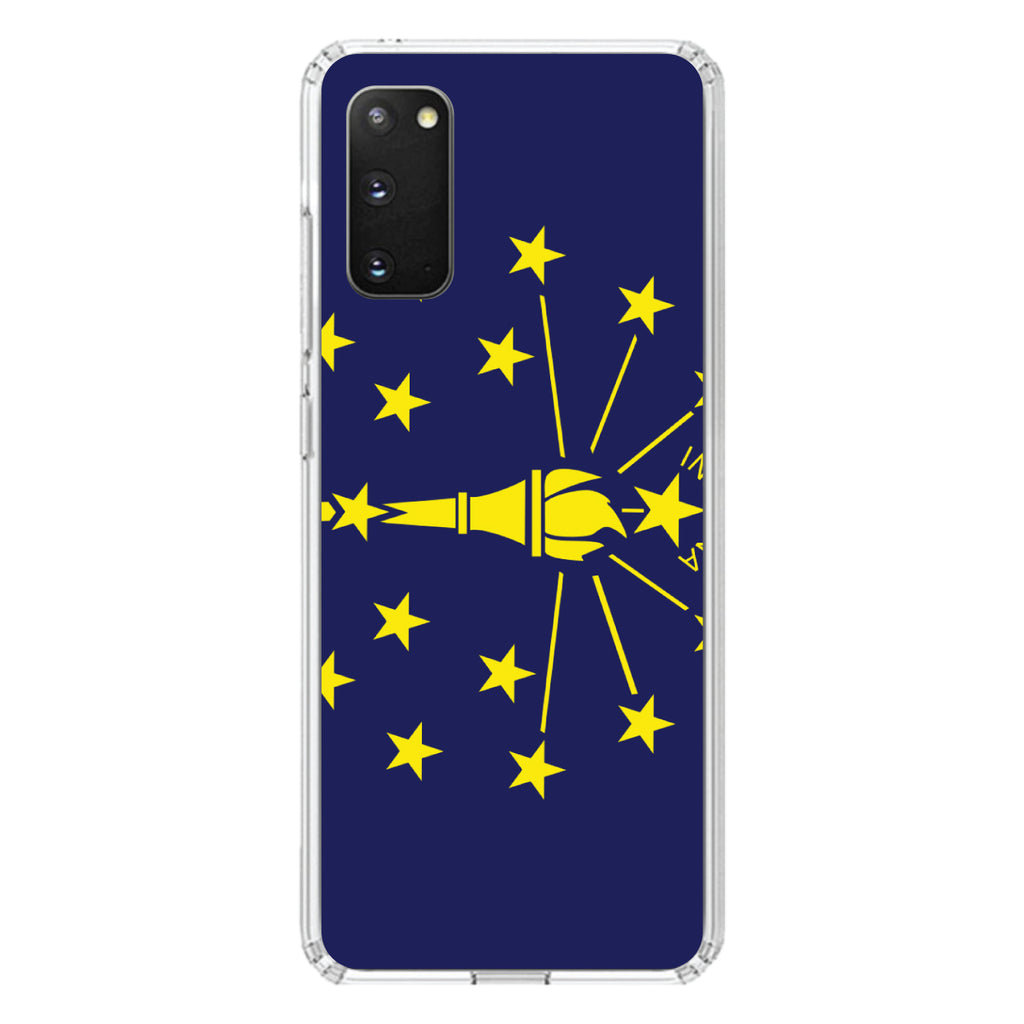 Indiana State Flag Clear Shockproof iPhone Case, view 13