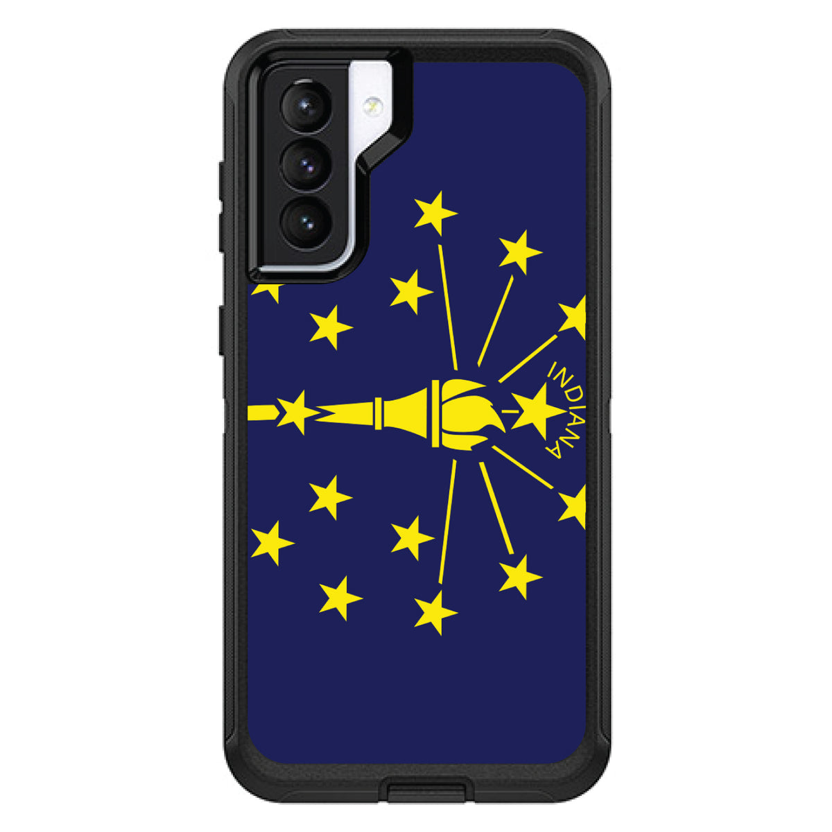 Indiana State Flag OtterBox Defender Case for iPhone & Galaxy, view 6