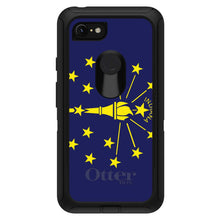 DistinctInk™ OtterBox Defender Series Case for Apple iPhone / Samsung Galaxy / Google Pixel - Indiana State Flag