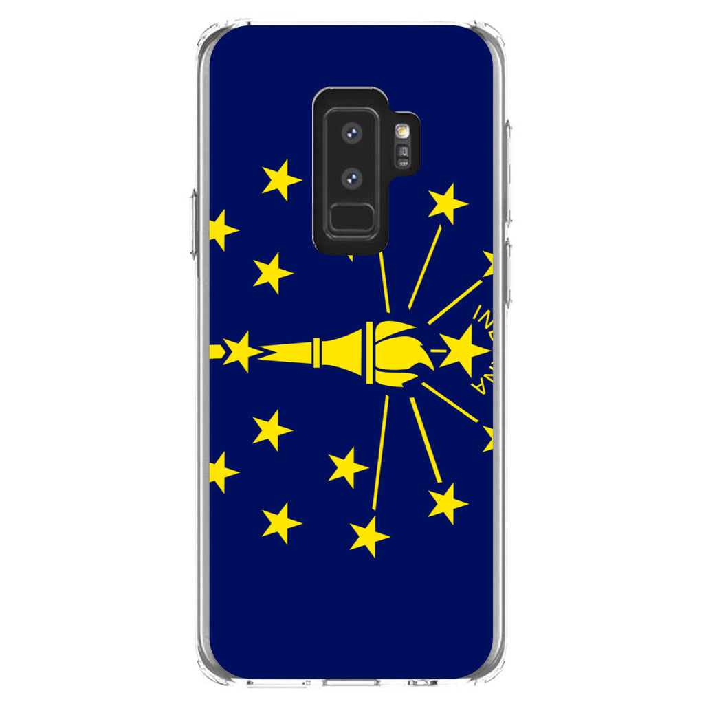 Indiana State Flag Clear Shockproof iPhone Case, view 20