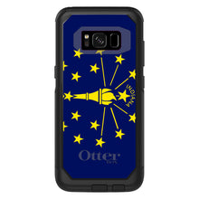 DistinctInk™ OtterBox Commuter Series Case for Apple iPhone or Samsung Galaxy - Indiana State Flag
