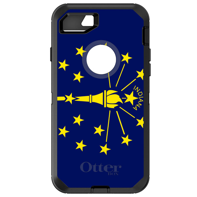DistinctInk™ OtterBox Defender Series Case for Apple iPhone / Samsung Galaxy / Google Pixel - Indiana State Flag