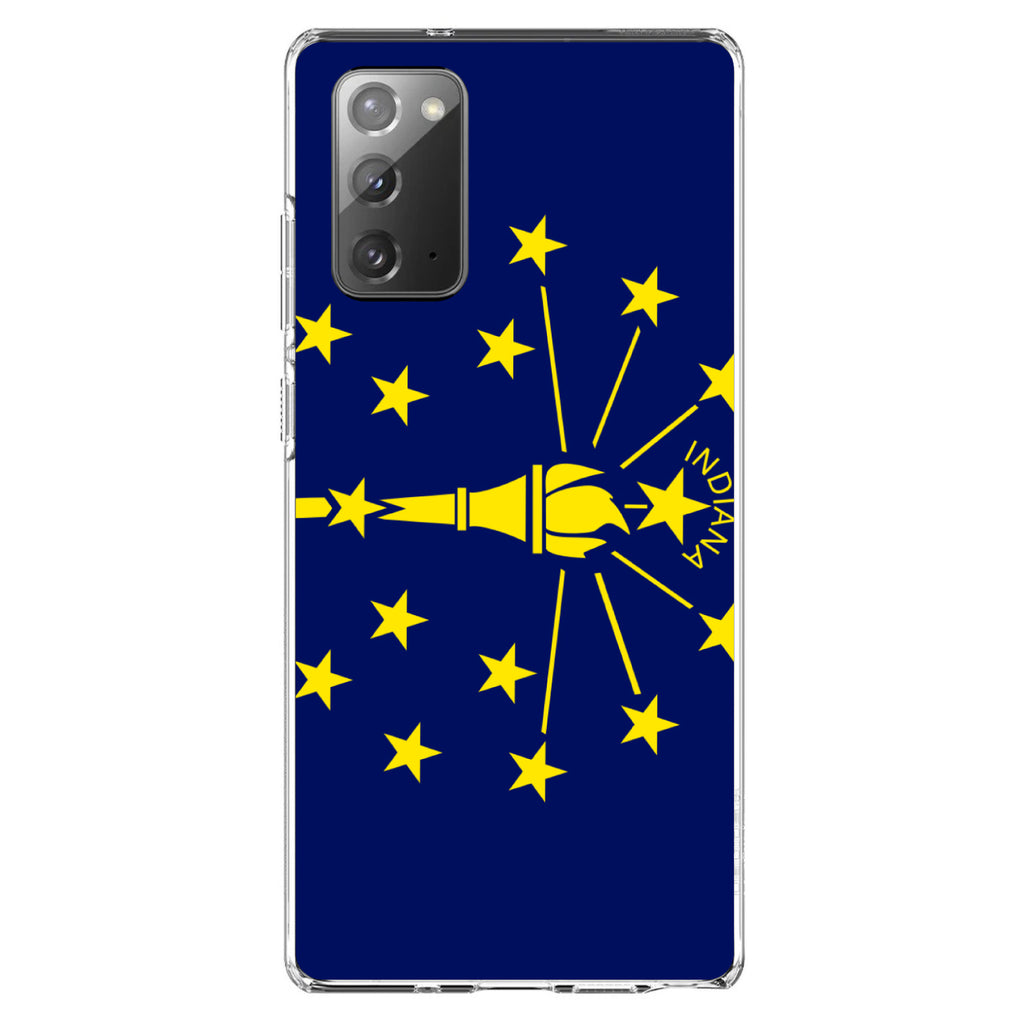 Indiana State Flag Clear Shockproof iPhone Case, view 8