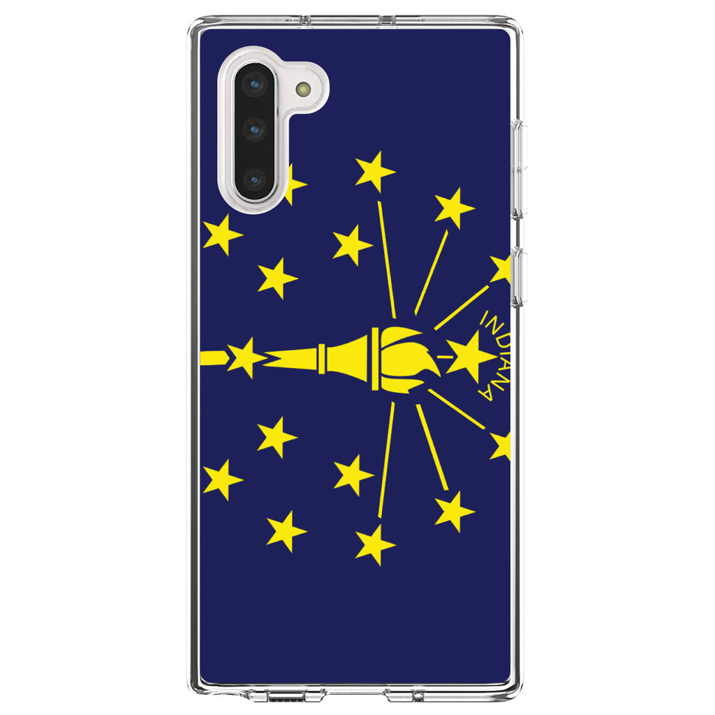 Indiana State Flag Clear Shockproof iPhone Case, view 9