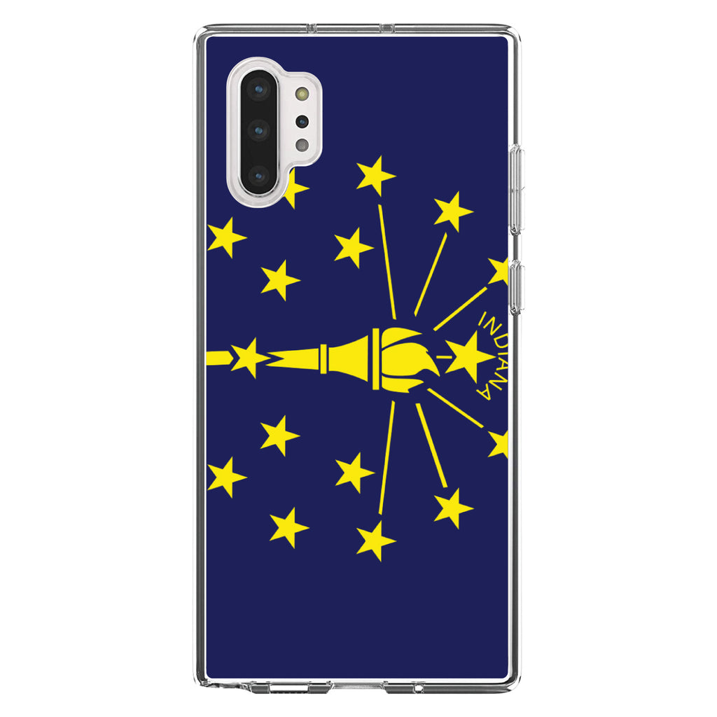 Indiana State Flag Clear Shockproof iPhone Case, view 10