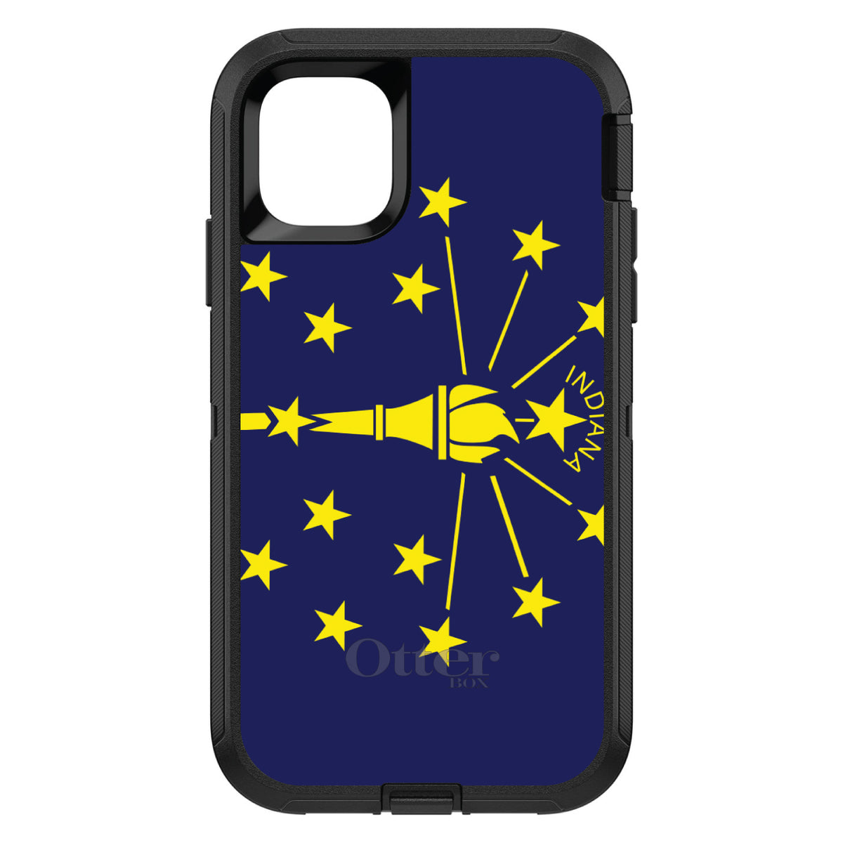 Indiana State Flag OtterBox Defender Case for iPhone & Galaxy, view 2