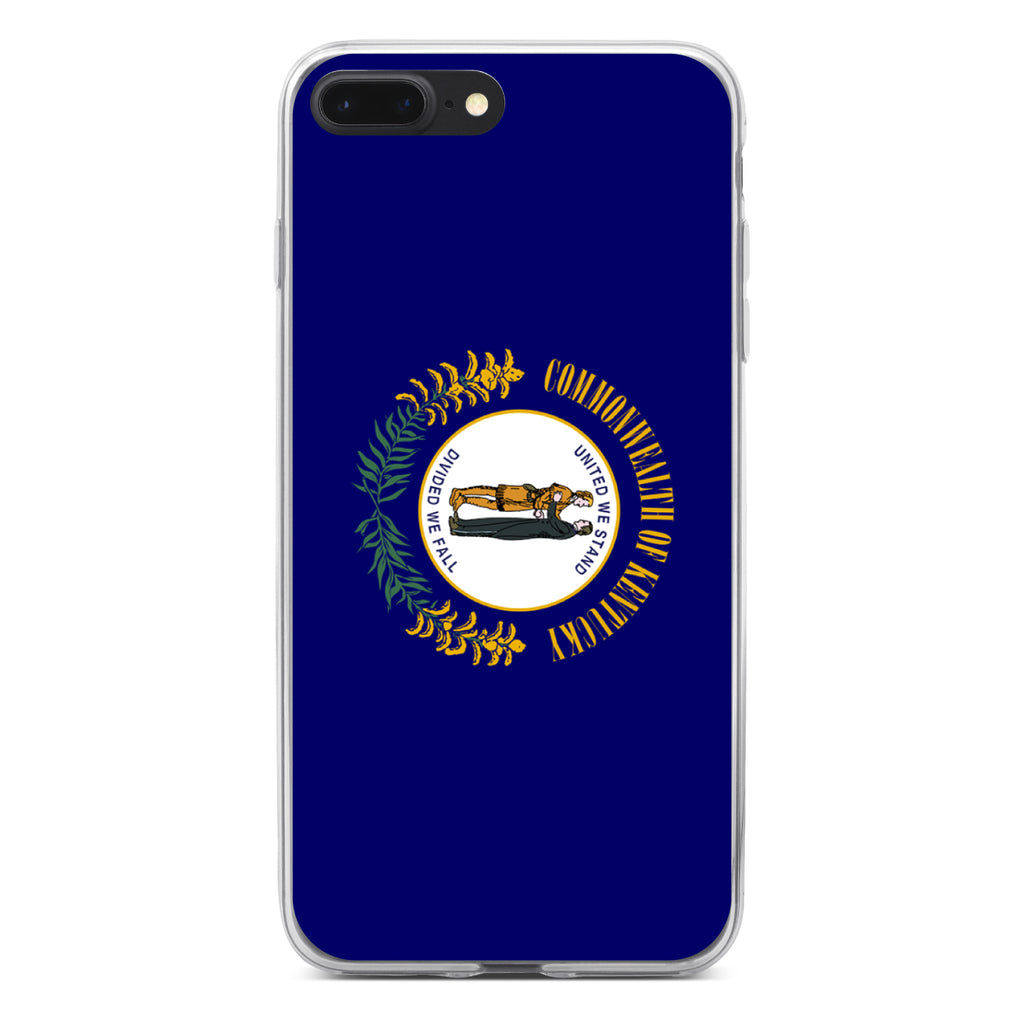 Kentucky State Flag Clear Shockproof iPhone Case, view 6