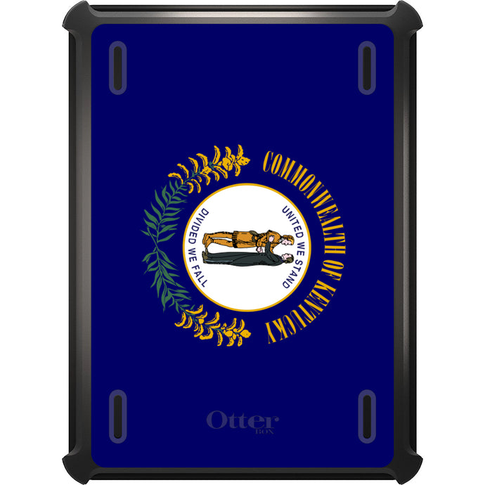 DistinctInk™ OtterBox Defender Series Case for Apple iPad / iPad Pro / iPad Air / iPad Mini - Kentucky State Flag