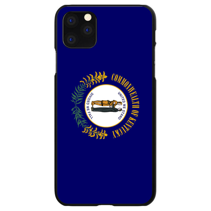DistinctInk® Hard Plastic Snap-On Case for Apple iPhone or Samsung Galaxy - Kentucky State Flag
