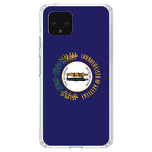 DistinctInk® Clear Shockproof Hybrid Case for Apple iPhone / Samsung Galaxy / Google Pixel - Kentucky State Flag