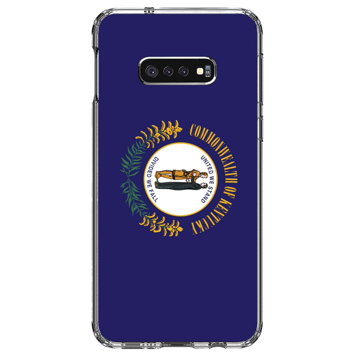 Kentucky State Flag Clear Shockproof iPhone Case, view 18