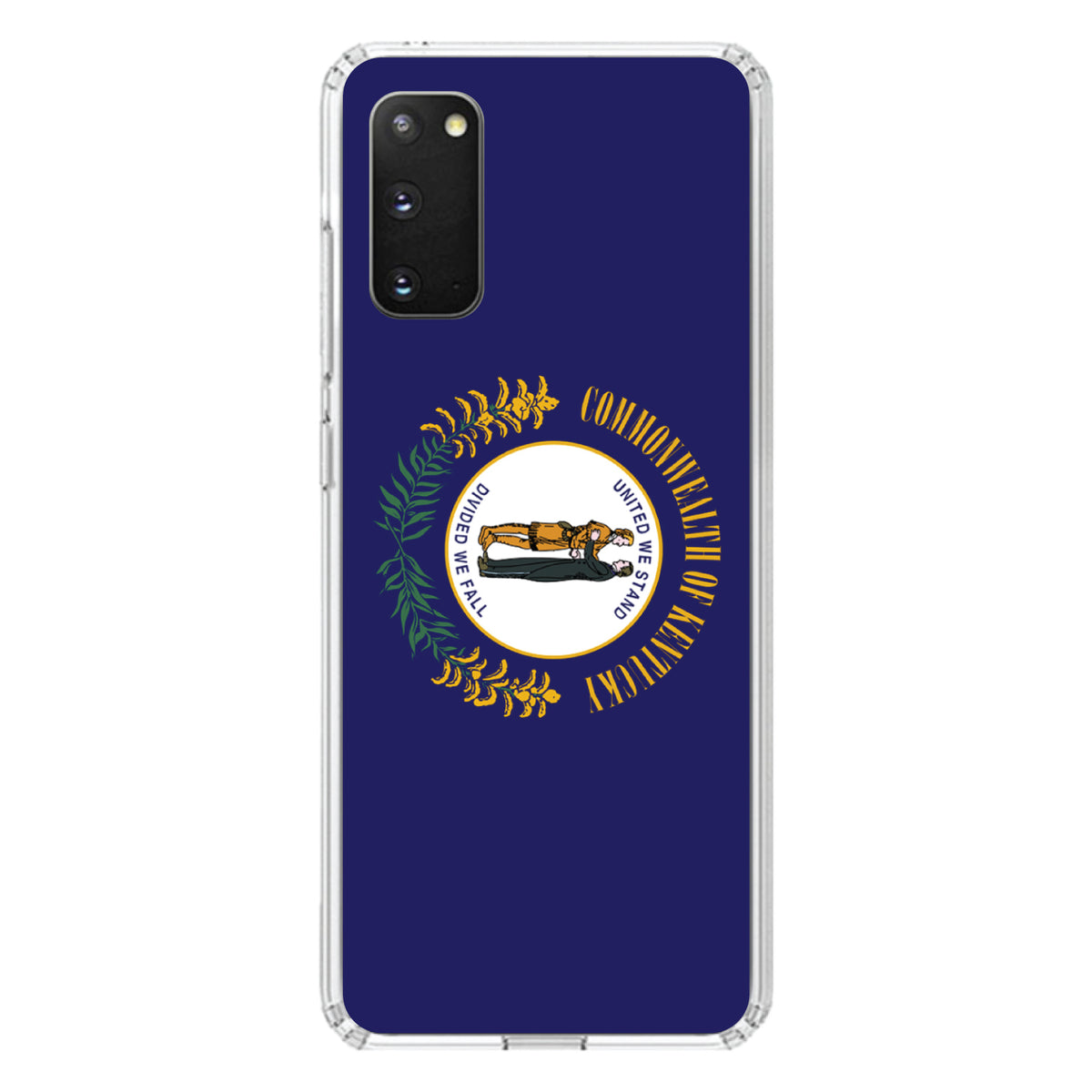 Kentucky State Flag Clear Shockproof iPhone Case, view 13