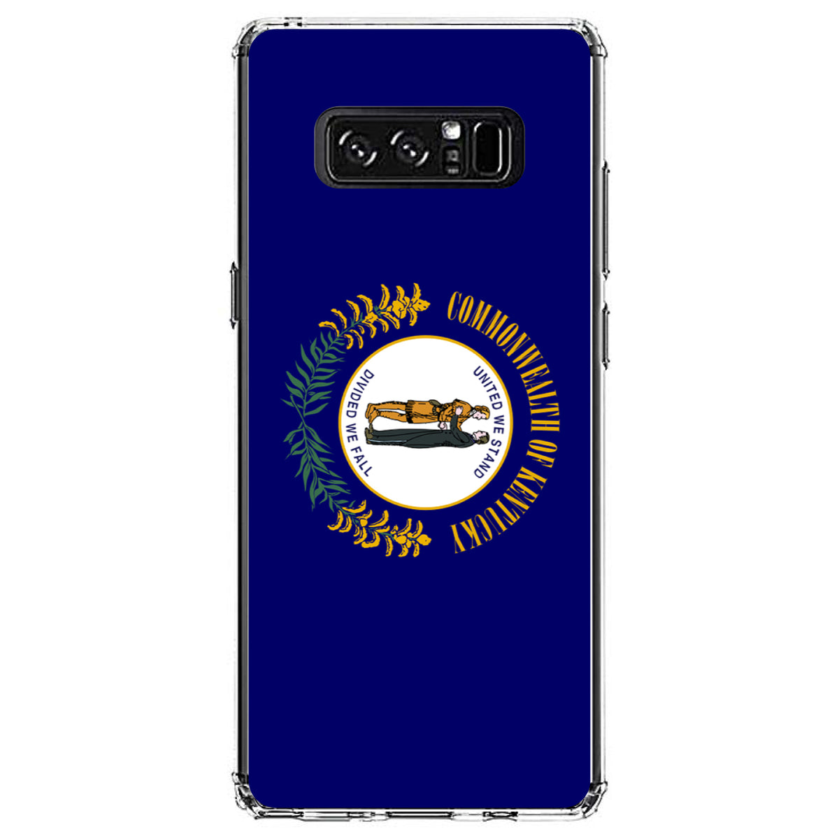 Kentucky State Flag Clear Shockproof iPhone Case, view 12