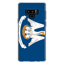 DistinctInk® Clear Shockproof Hybrid Case for Apple iPhone / Samsung Galaxy / Google Pixel - Louisiana State Flag