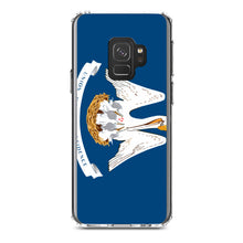 DistinctInk® Clear Shockproof Hybrid Case for Apple iPhone / Samsung Galaxy / Google Pixel - Louisiana State Flag