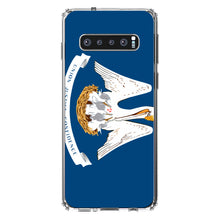 DistinctInk® Clear Shockproof Hybrid Case for Apple iPhone / Samsung Galaxy / Google Pixel - Louisiana State Flag
