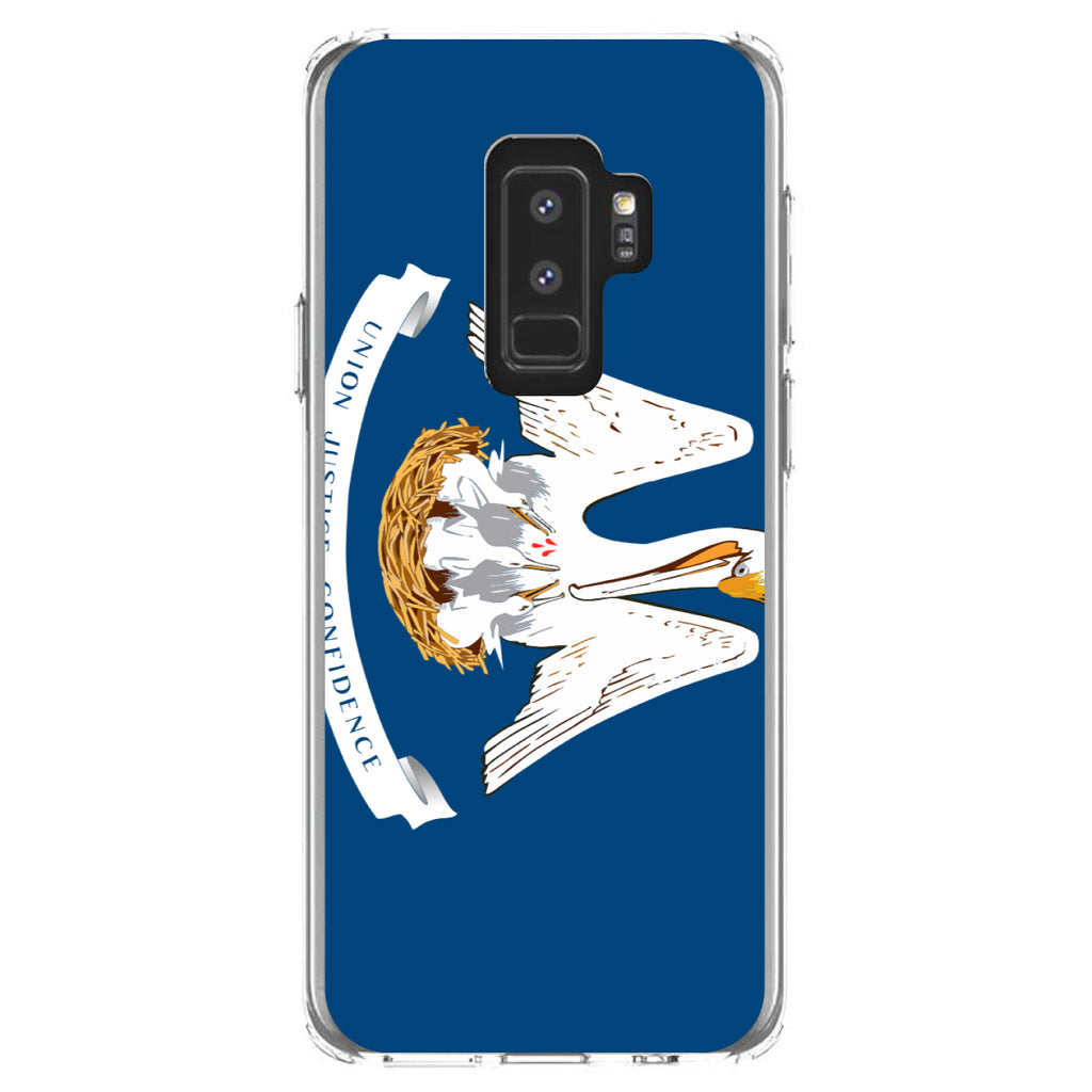 Louisiana State Flag Clear Shockproof iPhone Case, view 20