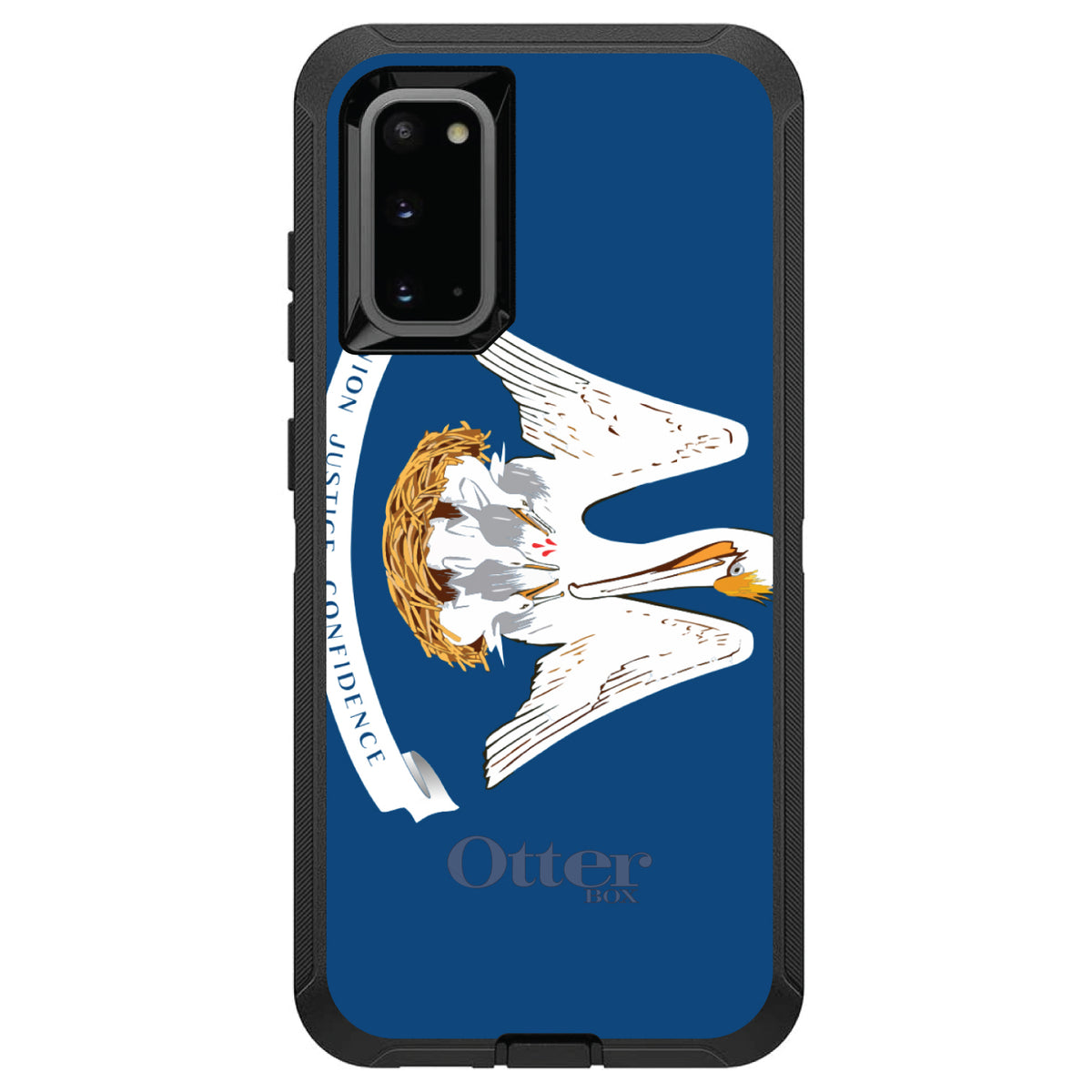 Louisiana State Flag OtterBox Defender Case for iPhone & Galaxy, view 8