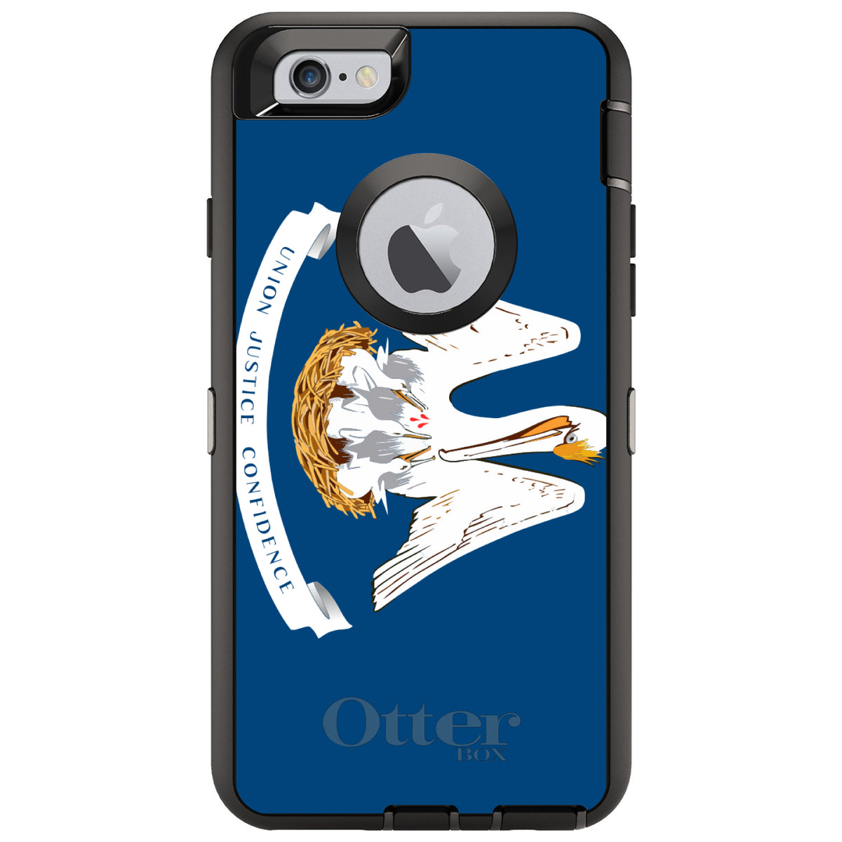 Louisiana State Flag OtterBox Defender Case for iPhone & Galaxy, view 4