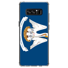 DistinctInk® Clear Shockproof Hybrid Case for Apple iPhone / Samsung Galaxy / Google Pixel - Louisiana State Flag