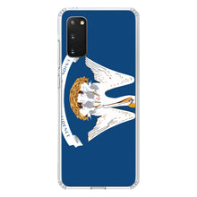 DistinctInk® Clear Shockproof Hybrid Case for Apple iPhone / Samsung Galaxy / Google Pixel - Louisiana State Flag