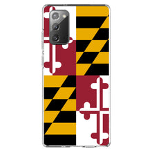 DistinctInk® Clear Shockproof Hybrid Case for Apple iPhone / Samsung Galaxy / Google Pixel - Maryland State Flag
