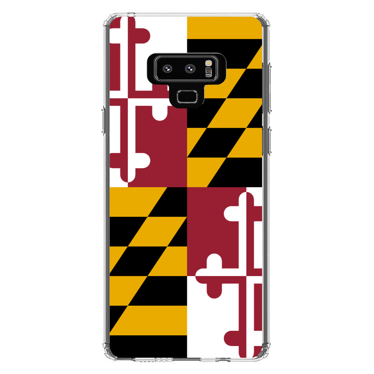 Maryland State Flag Clear Shockproof iPhone Case, view 11