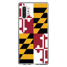 DistinctInk® Clear Shockproof Hybrid Case for Apple iPhone / Samsung Galaxy / Google Pixel - Maryland State Flag