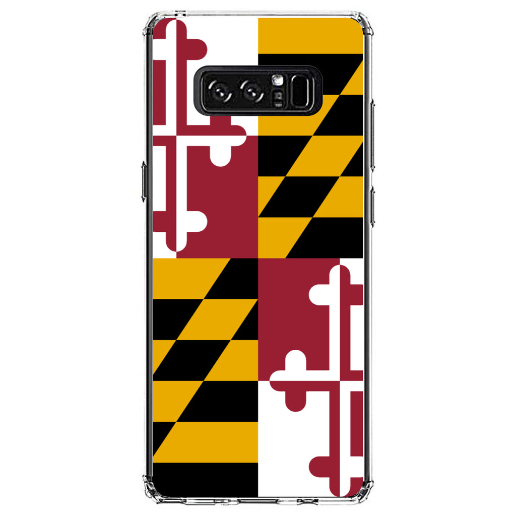 Maryland State Flag Clear Shockproof iPhone Case, view 12