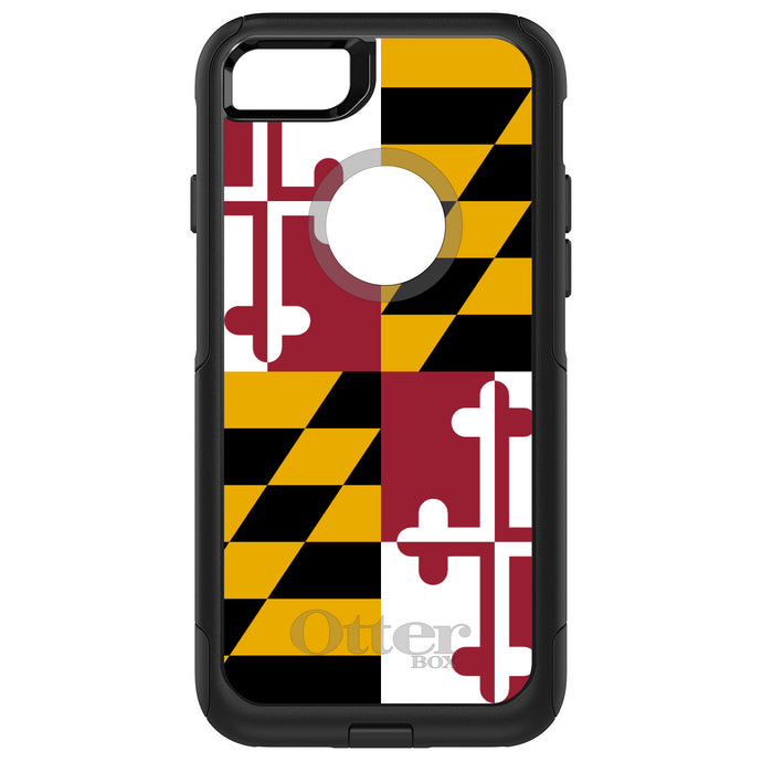 DistinctInk OtterBox Commuter Series Case for Apple iPhone or Samsung Galaxy - Maryland State Flag