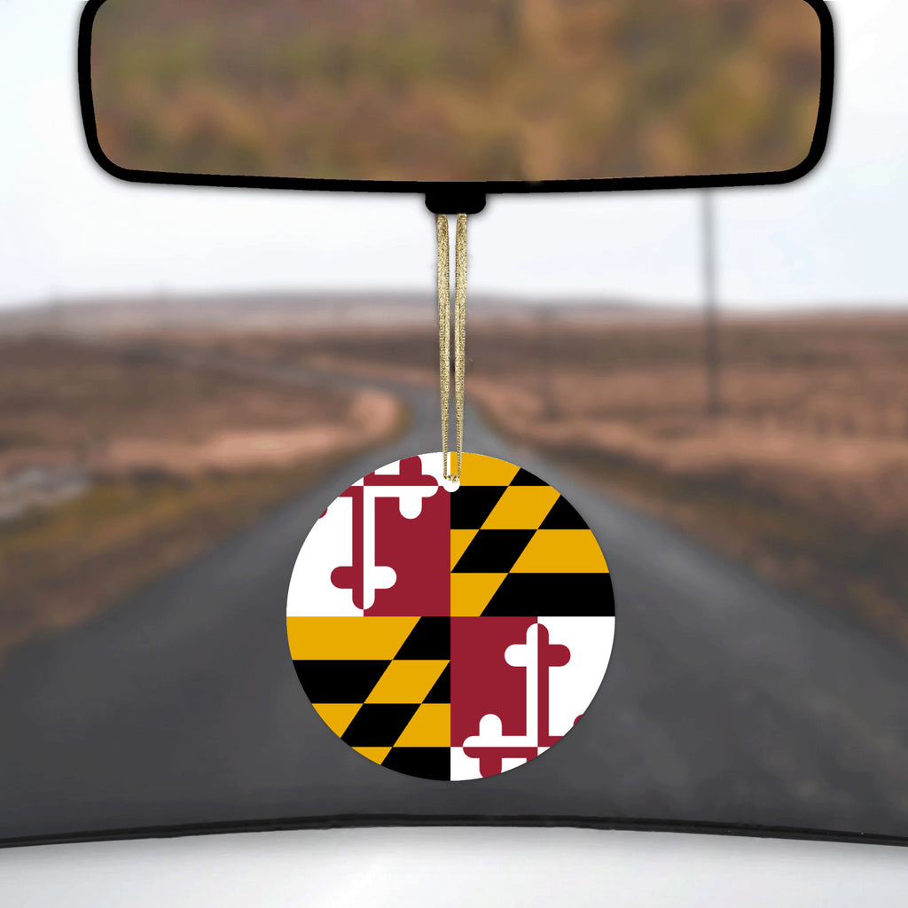 Maryland State Flag Ceramic Ornament, view 3