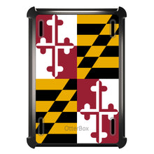 DistinctInk™ OtterBox Defender Series Case for Apple iPad / iPad Pro / iPad Air / iPad Mini - Maryland State Flag