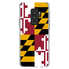 DistinctInk® Clear Shockproof Hybrid Case for Apple iPhone / Samsung Galaxy / Google Pixel - Maryland State Flag