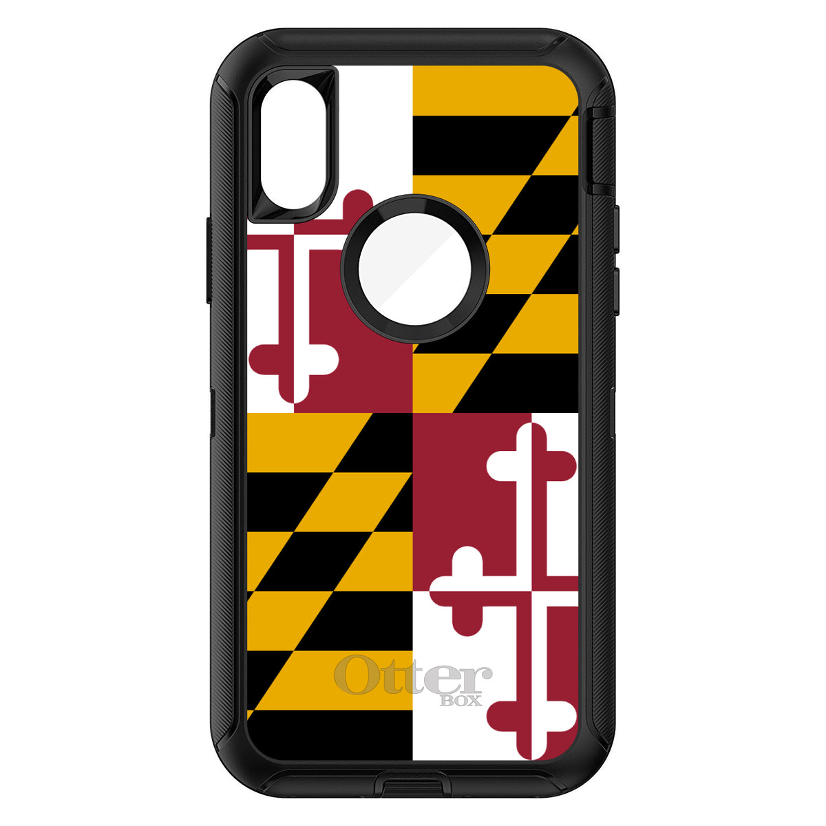 Maryland State Flag OtterBox Defender Case for iPhone & Galaxy, view 3