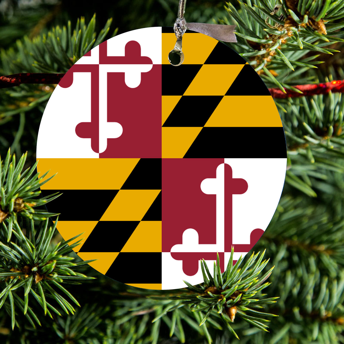 Maryland State Flag Ceramic Ornament, view 2