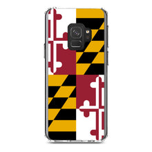DistinctInk® Clear Shockproof Hybrid Case for Apple iPhone / Samsung Galaxy / Google Pixel - Maryland State Flag