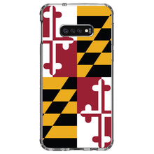 DistinctInk® Clear Shockproof Hybrid Case for Apple iPhone / Samsung Galaxy / Google Pixel - Maryland State Flag